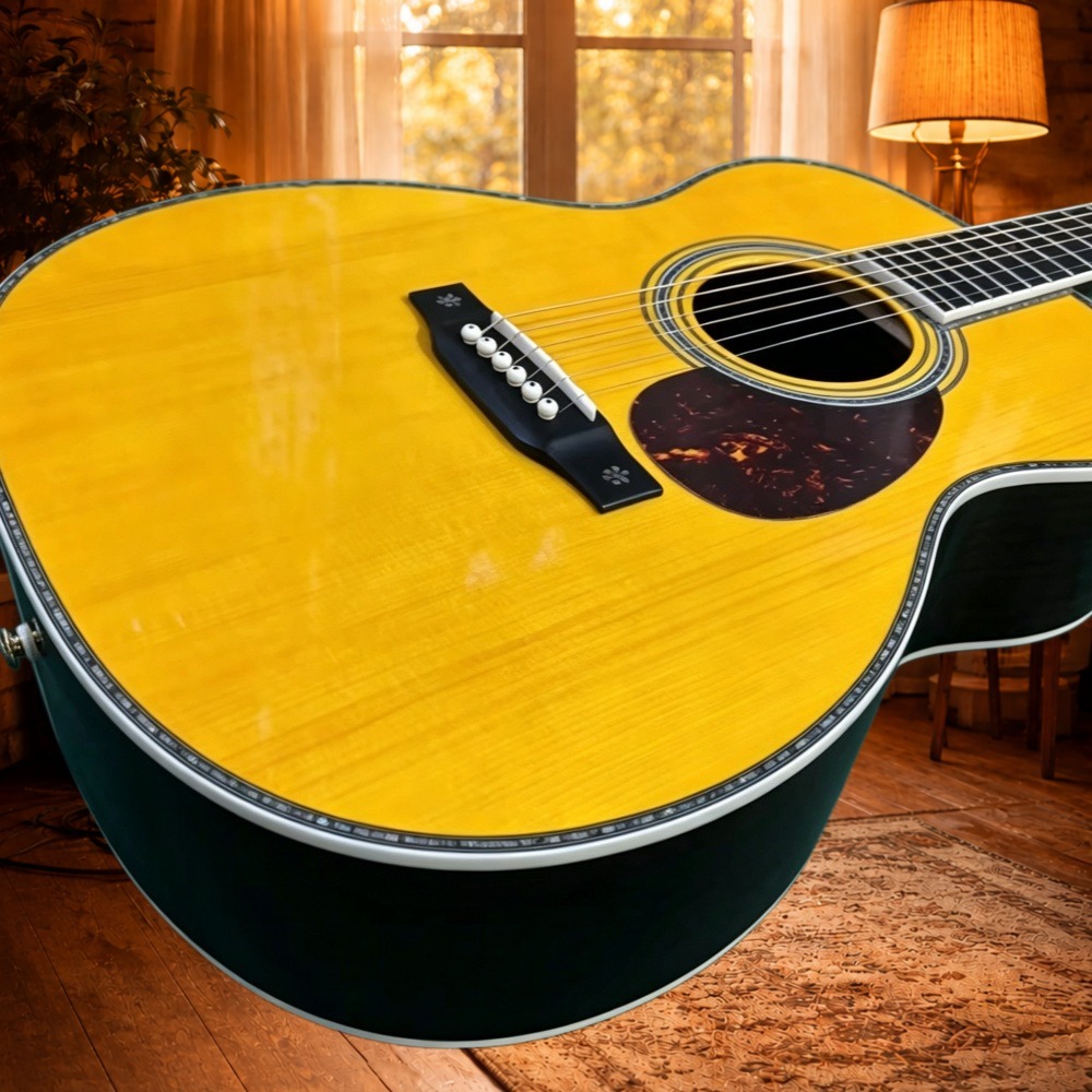Classical Guitar Nylon - ABD Deposu OM28 Şeklinde Klasik Akustik