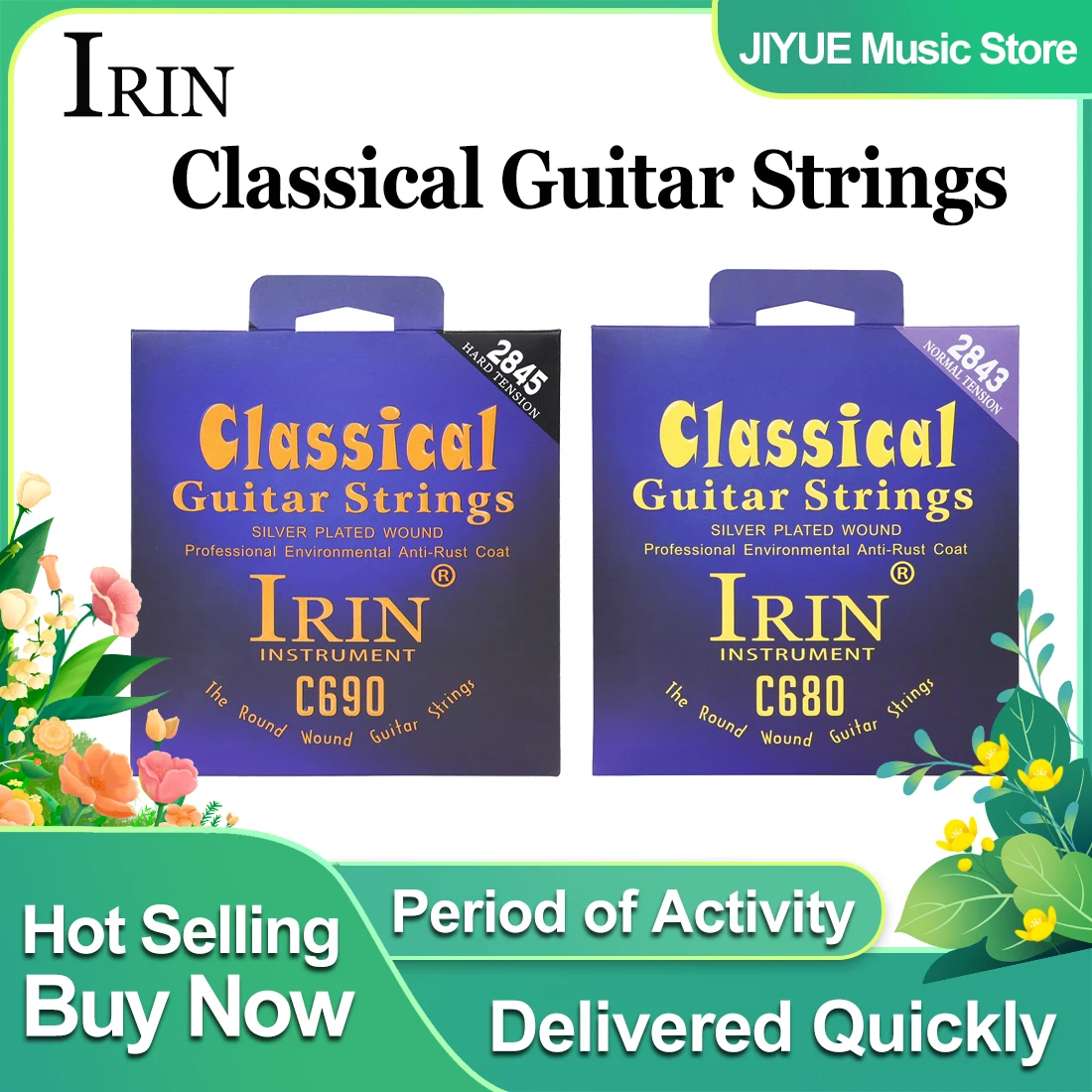 Classical Guitar Nylon - IRIN Klasik Gitar Telleri Naylon Gümüş