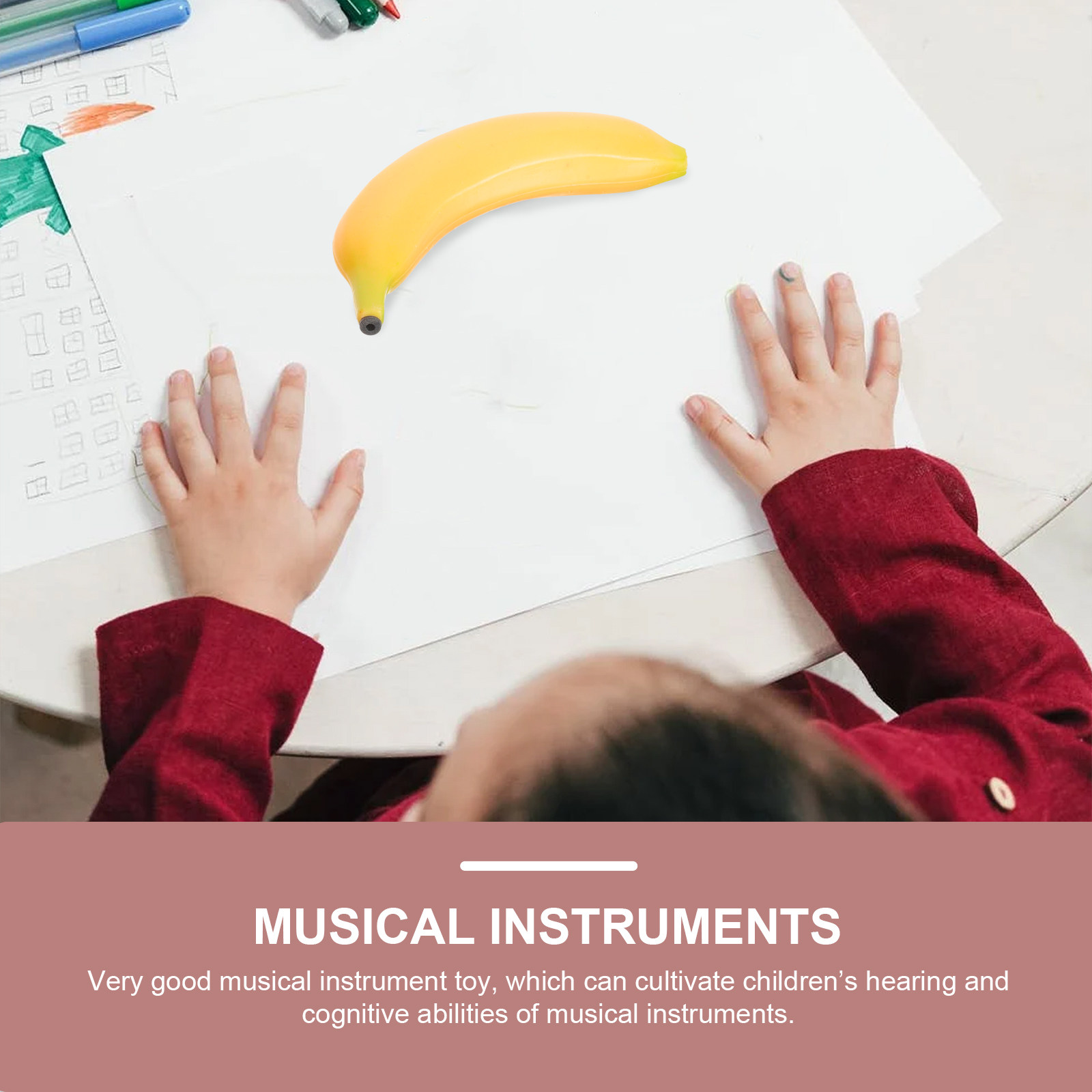 Musical Instrument For Babies - 2 Adet Erken Eğitim Müzikal Meyve