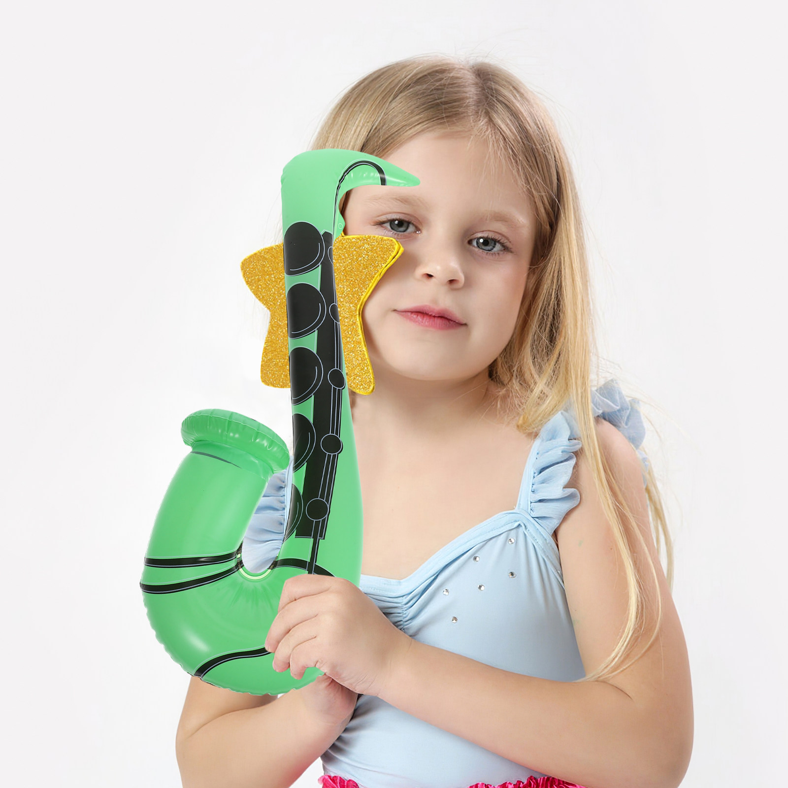 Musical Instrument That You Blow Into - 3 Adet Şişirilebilir Saksafon Balonu, Hafif