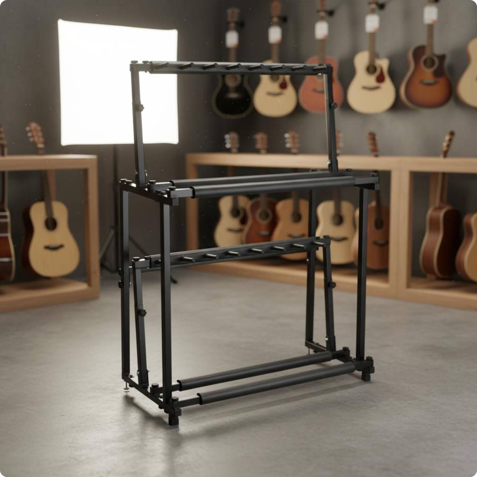 Musical Instruments Easy - Büyük Kapasiteli Ayarlanabilir Ukulele Teşhir Standı
