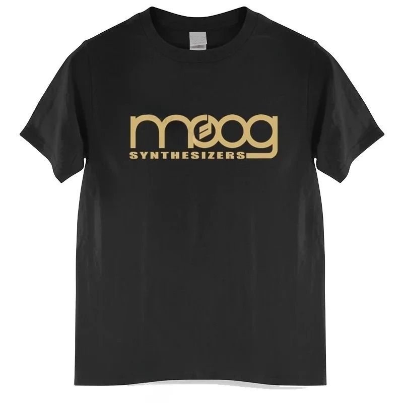Musical Instrument Synthesizer - Moog Synthesizer siyah baskı T-shirt erkek