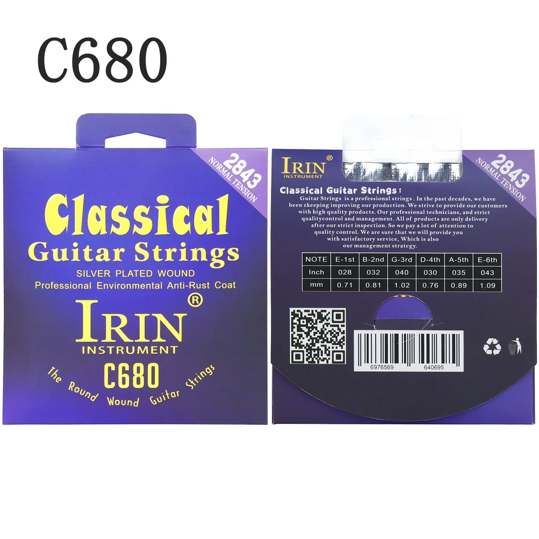 IRIN Klasik Gitar Telleri Nayl - Classical Guitar Nylon incelemesi ve fiyatı