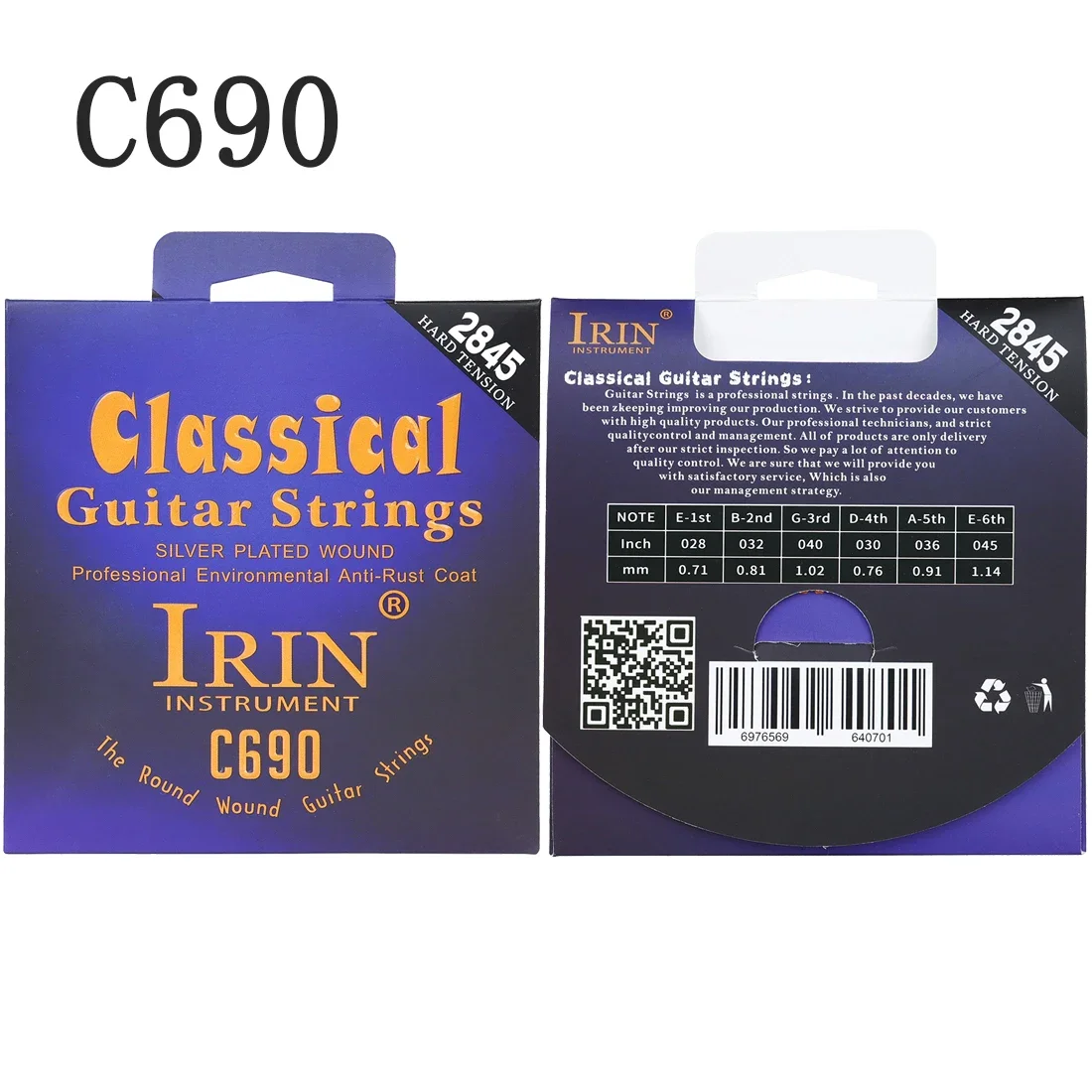IRIN Klasik Gitar Telleri Nayl - Classical Guitar Nylon incelemesi ve fiyatı