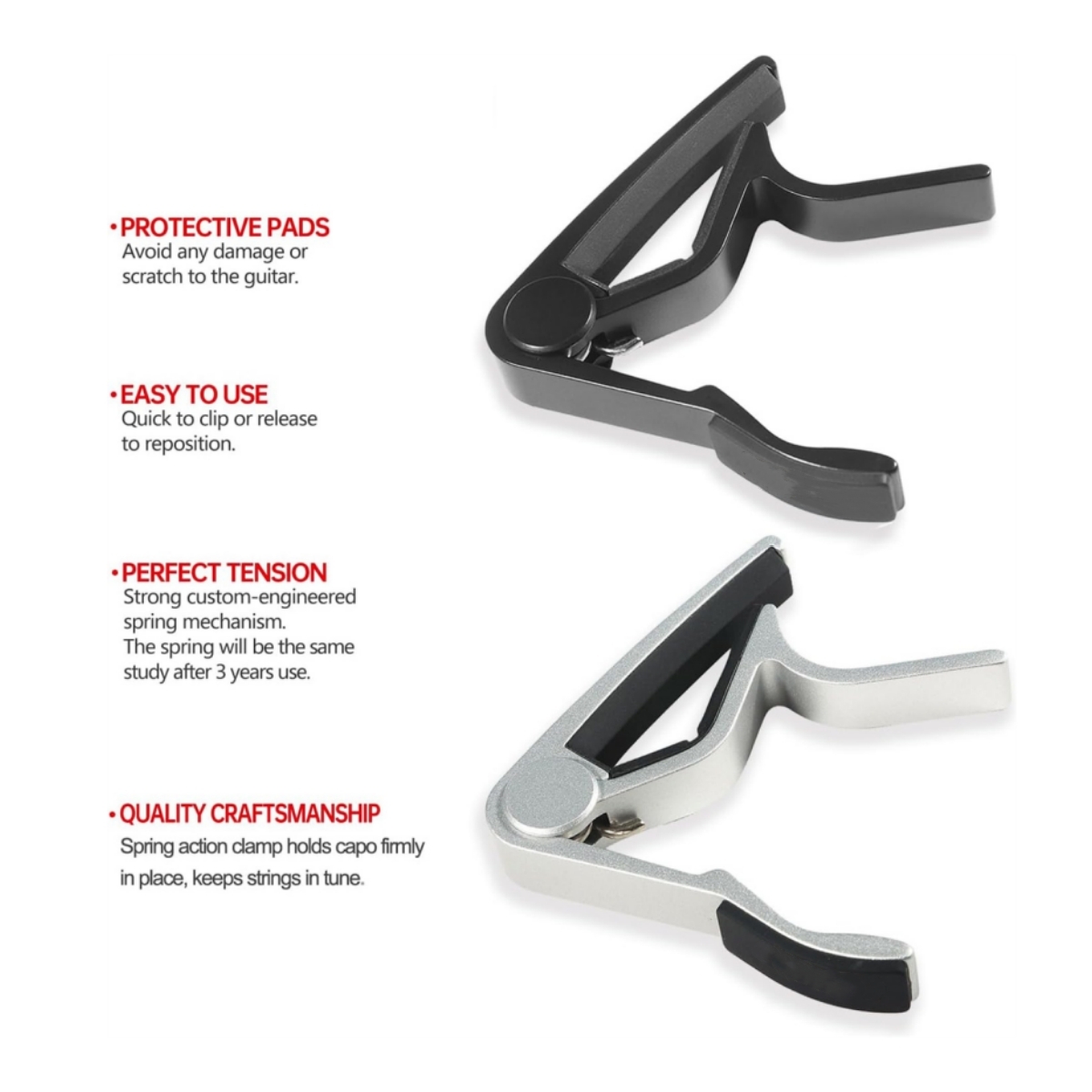 Miwayer Gitar Capo - Hassas Ak - Classical Guitar Nylon incelemesi ve fiyatı