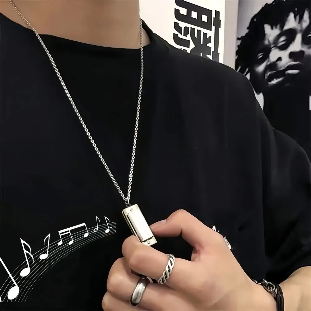 Mini Mızıka Kolye Erkekler ve  - Musical Instrument That You Blow Into incelemesi ve fiyatı